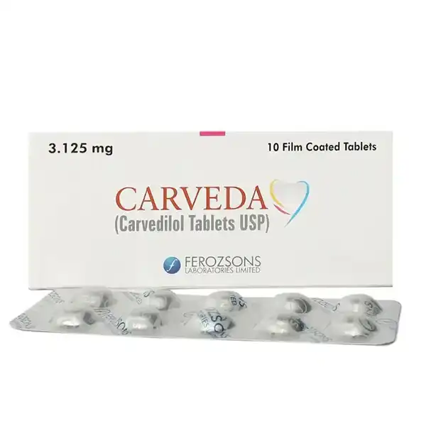 Carveda 3 Tablets 3.125mg